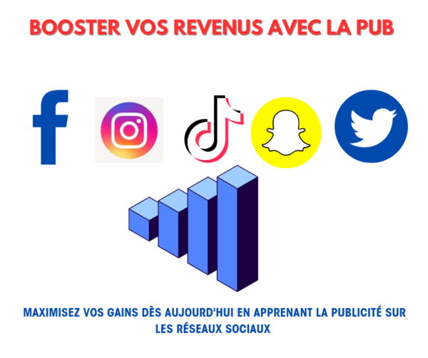 "Dominez la Pub sur Facebook, TikTok, Twitter et Snap : Votre Clé pour Gagner Gros!"